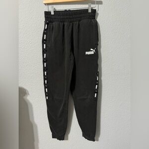 Puma Black Big Boy Athletic Joggers Pants Size S
